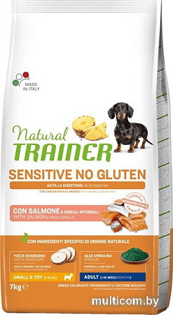 Сухой корм для собак Trainer Sensitive No Gluten Mini Adult with Salmon (для взрослых мелких пород с чувствительным пищеварением с лососем) 7 кг