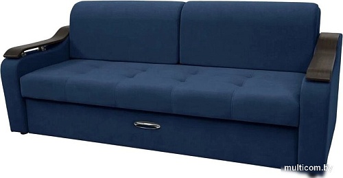 Диван Сириус Лидер-4 ППУ (Eva 22 велюр синий)