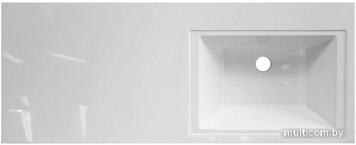 Умывальник Эстет Даллас 130, правая (белый)