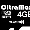 Карта памяти OltraMax microSDHC Class 10 4GB