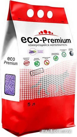 Наполнитель для туалета Eco-Premium с ароматом лаванды 5 л