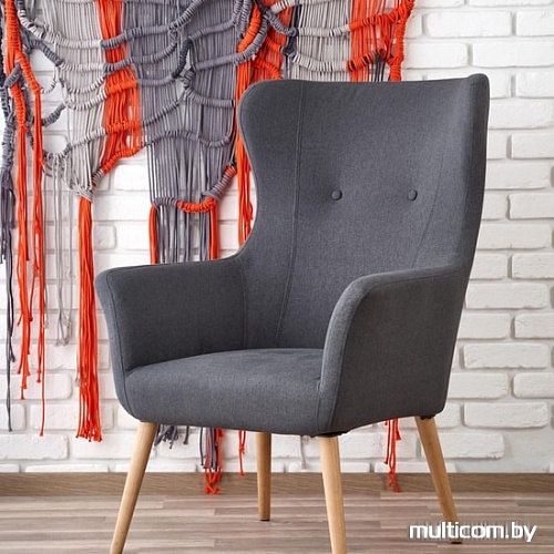 Стул-кресло Halmar Cotto (темно-серый)