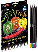 Набор цветных карандашей deVente Juicy Black 5023119 (18 шт)