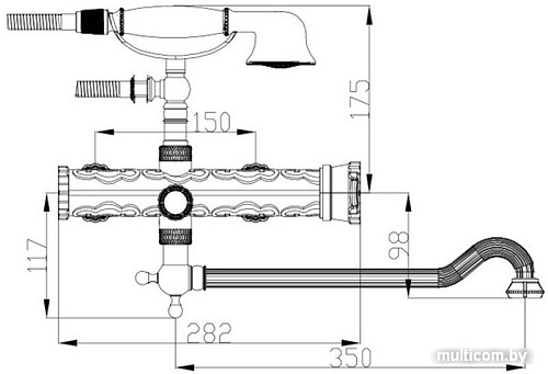 Смеситель ZorG A 101WDN-BR