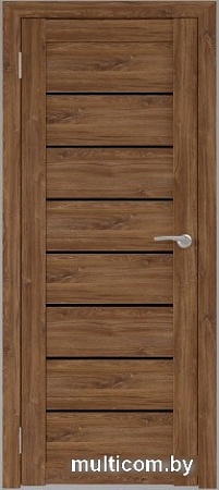 Межкомнатная дверь Юни Бона 01 (ч) 70x200 (дуб стирлинг/черное белое)