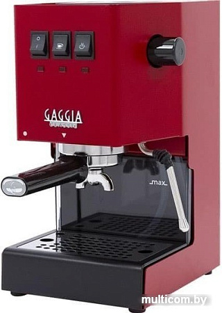 Рожковая помповая кофеварка Gaggia Classic Evo Red 9481/12