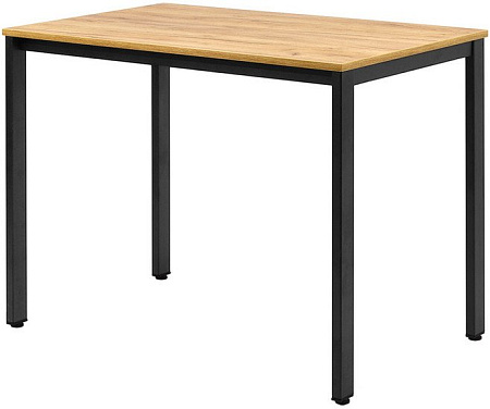 Кухонный стол Millwood Сеул Л 100x60x75 (дуб золотой Craft/металл черный)