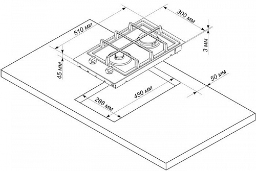 Варочная панель Electronicsdeluxe TG2 400215F-000