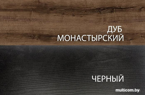 Тумба Anrex Jagger 1V2D2S Дуб Монастырский/Черный