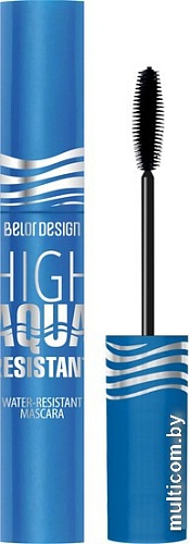 Тушь для ресниц Belor Design High Aqua Resistant водостойкая 12.5 г