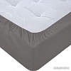 Постельное белье Luxsonia Поплин на резинке 180x200 Мр0040-26 (графит)