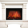 Портал Firelight Forte 25S (камень белый/шпон беленый дуб)