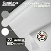 Рулонные шторы Sundays Home Оливия 72х160 с 2-мя направляющими LM-15 150см (белый)