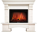 Портал Firelight Forte 25S (камень белый/шпон беленый дуб)