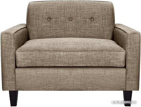 Интерьерное кресло Brioli Берн (рогожка, J2 бежевый/темные ножки)