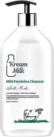 Kream Milk Пенка для интимной гигиены Mild Feminine Мягкая с экстрактом молочного протеина 520 мл