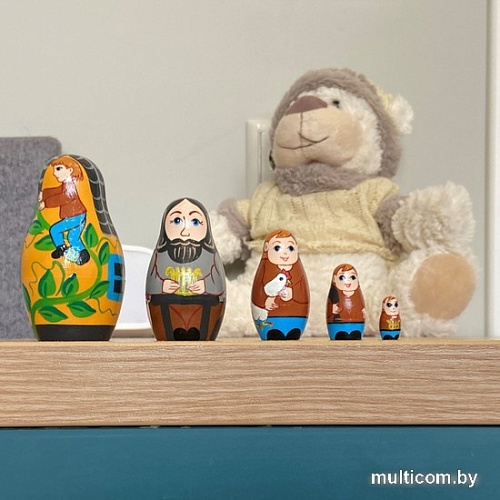 Развивающая игра Брестская Матрешка Джек и Бобовый стебель (набор 5 шт)