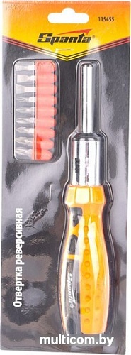 Отвертка Sparta 115455с набором бит