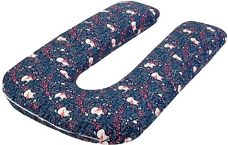 Подушка для беременных Amarobaby Лисички AMARO-40U-Li (синий)