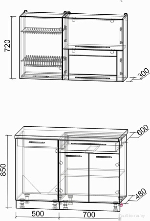 Интерлиния Мила Пластик 1.2 В (латте/кварцевый/малага)