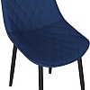Стул Трия Oscar (черный муар/велюр L005 синий)