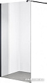 Душевая стенка Saniteco Walk-In SN-W8TB90 (90x200, прозрачное стекло, черный профиль)