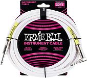 Кабель Ernie Ball P06047 6.3 мм - 6.3 мм (6 м, белый)