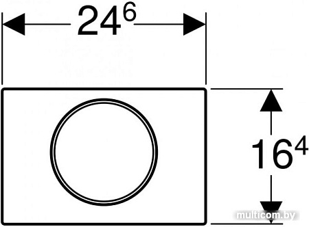 Панель смыва Geberit Sigma 10 115.758.14.5 (черный матовый)