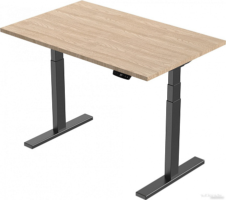 Стол Smartstol 120x80x3.6 (черный/дуб санома)