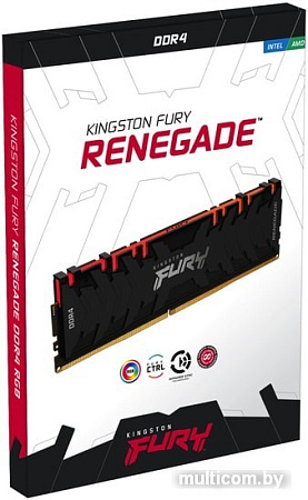 Оперативная память Kingston FURY Renegade RGB 16GB DDR4 PC4-24000 KF430C15RB1A/16