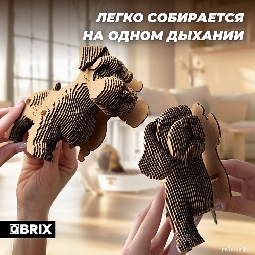 Конструктор QBRIX Еще три щенка 3D 20077