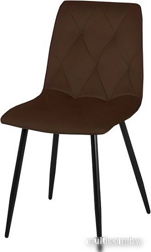 Стул СоюзРегионПоставка Регги СРП-066 (муар черный/велюр Velluto 06 эспрессо)