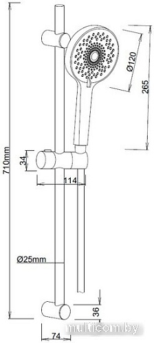 Душевой гарнитур Esko SSS712