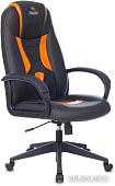 Офисное кресло Бюрократ Zombie Viking-8 (экокожа черный/оранжевый)