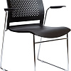 Офисный стул Norden Black 823/824 Black (черный пластик /хром)