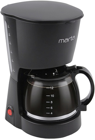 Капельная кофеварка Marta MT-2118 (черный жемчуг)