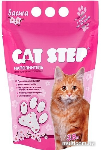 Наполнитель Cat Step Crystal Sacura 3.8 л