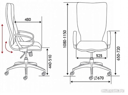 Кресло Norden IQ CX0898H-0-59 (белый/оранжевый)