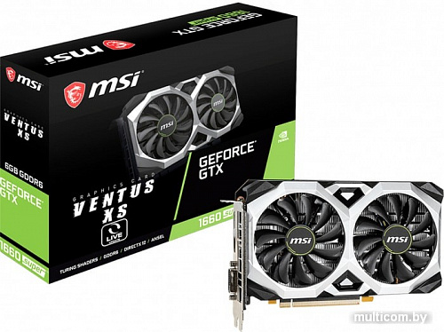 Видеокарта MSI GeForce GTX 1660 Super Ventus XS V1 6GB GDDR6