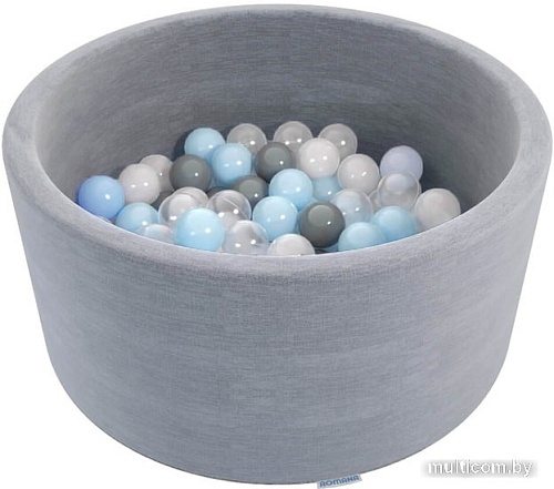 Сухой бассейн Romana Easy ДМФ-МК-02.53.03 (серый, 150 шариков ассорти с серыми)