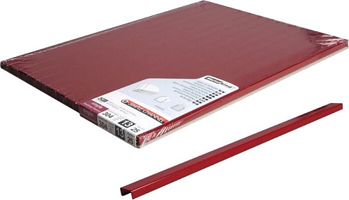 Металлический канал для переплета OPUS O.Simple Channel 304x13 мм OSC13BOR30425 (25 шт, бордовый)