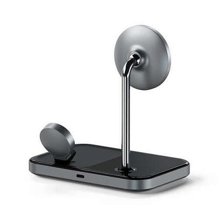Беспроводное зарядное Satechi 3-in-1 Magnetic Wireless Charging Stand