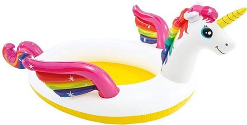 Надувной бассейн Intex Волшебный единорог 272x193x104