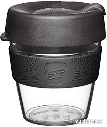 Многоразовый стакан KeepCup Original S Clear Origin 227мл (черный)
