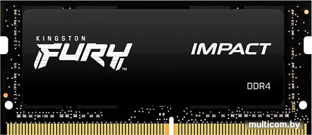 Оперативная память Kingston FURY Impact 16GB DDR4 SODIMM PC4-25600 KF432S20IB1/16