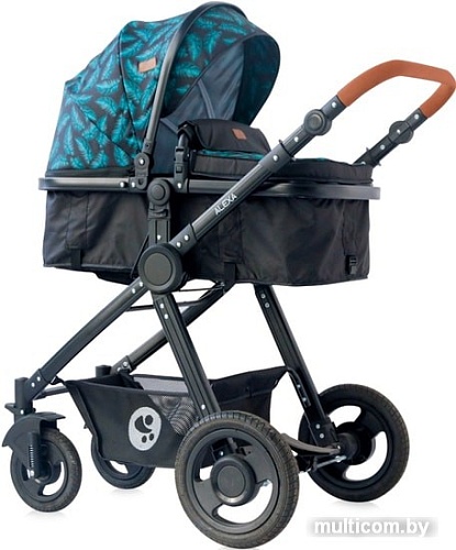 Универсальная коляска Lorelli Alexa 2020 (2 в 1, black leaves)