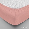 Постельное белье Luxsonia Трикотаж на резинке 140x200 Мр0010-5 (розовый)