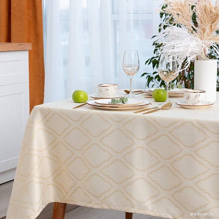 Скатерть Этель Ажур 7097376 (бежевый)