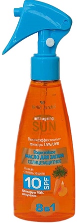 Масло для загара Belle Jardin Anti-Ageing Sun Protection System водостойкое SPF10 180 мл