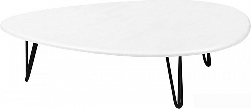 Журнальный столик Калифорния мебель Дадли (белый бетон)